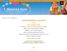 Tablet Screenshot of materinkykv.cz